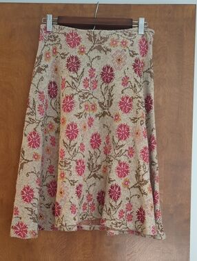 Anthropologie Cecilia Prado Knit A-Line Floral Small Skirt